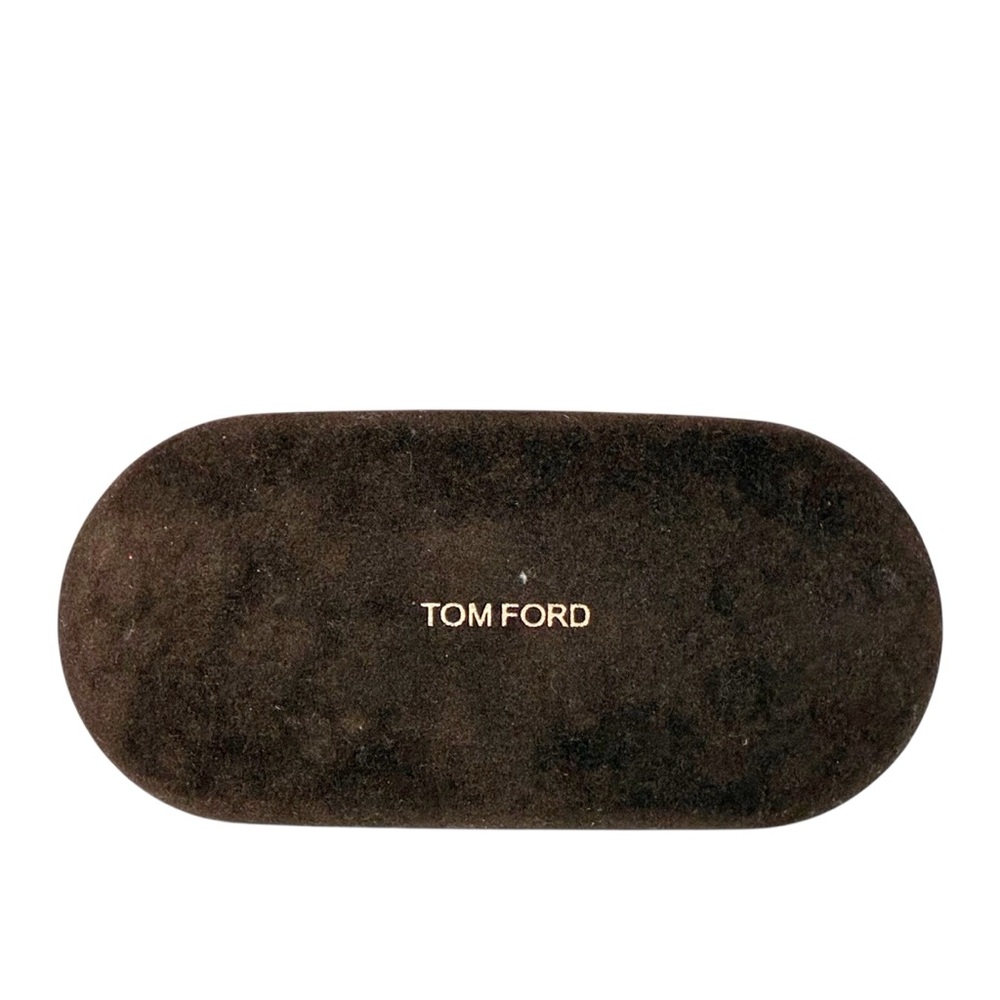 TOM FORD Sunglasses Case Only Clamshell Velvet Brown Hardcase Small‎